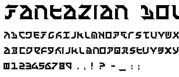 Fantazian Bold font